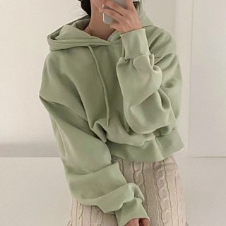 秋季新款chic秋冬復古學生加絨連帽長袖衛衣女寬鬆慵懶上衣