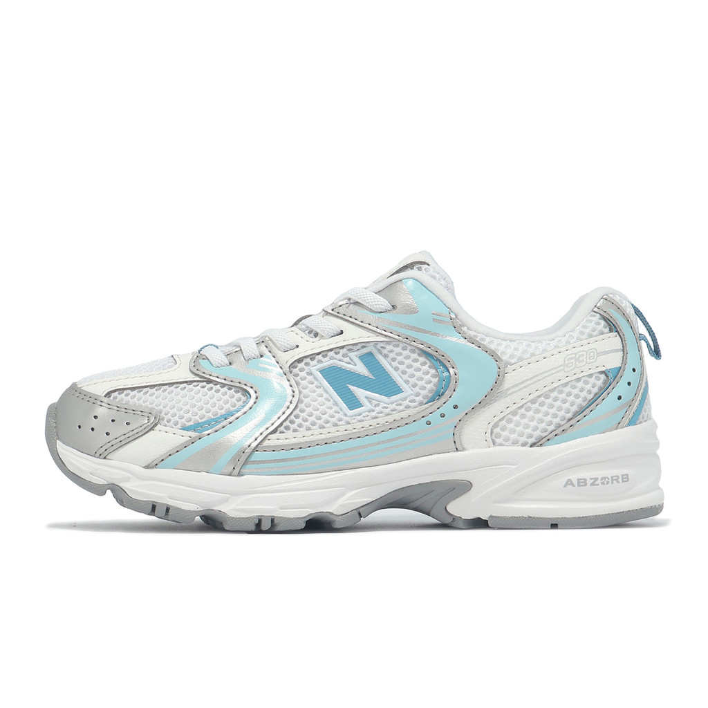 New Balance 休閒鞋 530 寬楦 中童 小朋友 白 藍 復古慢跑 NB  [ACS] PZ530ED-W