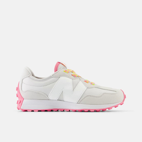 New Balance 運動休閒鞋 中童 327 寬楦 白 PH327LCA
