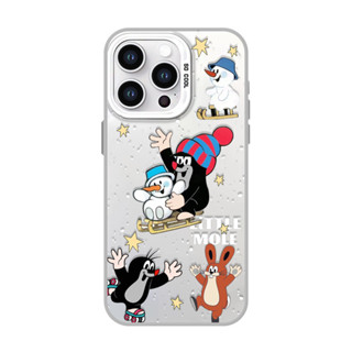 適用於iPhone15pro卡通可愛鼴鼠12Promax蘋果11華為mate60Pro+彩銀手機殼13小米14Pro情侶
