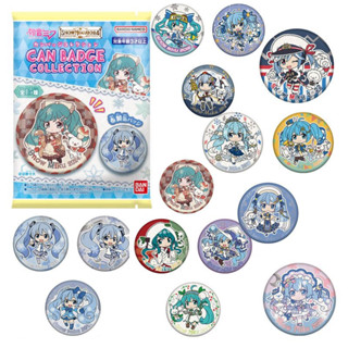 萬代CAN BADGE COLLECTION 雪未來初音 刺繡吧唧徽章週邊正版