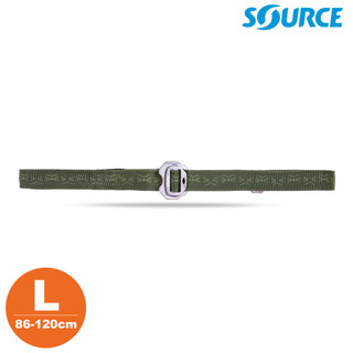SOURCE 藏錢腰帶 Slim Travel Belts (鋁扣) 深綠L｜(86-120cm / 織帶寬2.5cm)