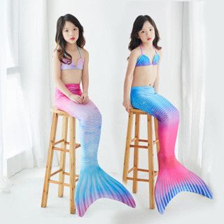歐美外貿兒童美人魚尾巴兒童泳衣寶寶游泳衣可裝腳蹼女孩表演服
