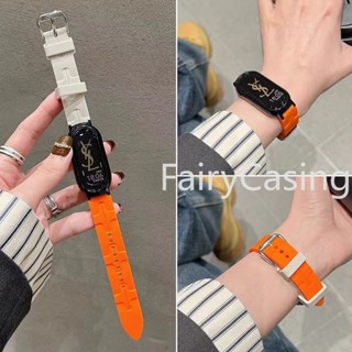 XIAOMI MI H-圖案矽膠錶帶適用於小米 Mi Band 9 8 7 6 5 4 3 NFC 錶帶手鍊錶帶適用於