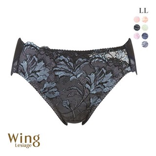 華歌爾Wing女士內褲精美設計奢華蕾絲刺繡甜美高階感三角內褲(40PF3000LL)(日本直郵)1