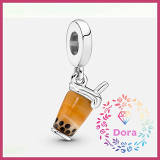 Dora Shop❤ 穆拉諾玻璃珍珠奶茶吊飾 S925 情人節 禮物 朵拉791685C01