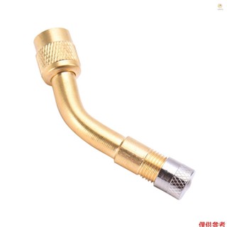 Casytw 135 度黃銅空氣輪胎氣門嘴 Schrader 氣門桿,帶延長適配器,適用於汽車卡車摩托車
