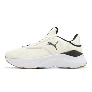 Puma 慢跑鞋 Softride Mayve Wns 女鞋 米白 黑 襪套式 運動鞋 [ACS] 31016009