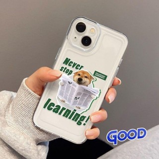 看報小狗 蘋果手機殼 iPhone 16Promax 15 14 13 12 11 Pro Plus XR 透明 矽膠