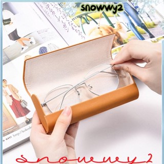 SNOWWY2眼鏡盒,PU皮革保護套太陽鏡儲物盒,便攜式金屬婦女