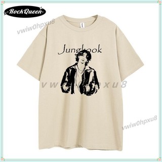 ✨臺灣出貨✨田國柾 Jung Kook周邊t恤 BTS短袖 純棉260g 街頭 韓版塗鴉tee 學生爆款ins上衣