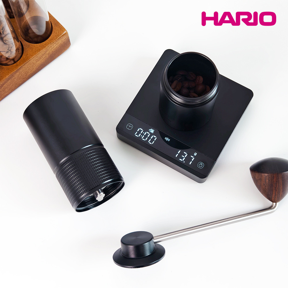 現貨免運【HARIO】KABUTO 手搖磨豆機  #五星不鏽鋼錐刀#內調式#金屬機身#手沖咖啡#家用義式#雙軸設計