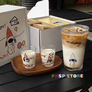【Free Spirit】韓國ins鼻涕狗燒酒杯 玻璃杯 小眾 飲料杯 禮盒 ins杯子 果酒杯 威士忌杯 啤酒杯 創意