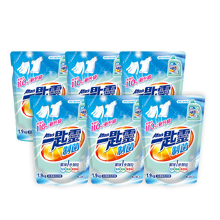 一匙靈制菌超濃縮洗衣精補充包1.9KGx6件組