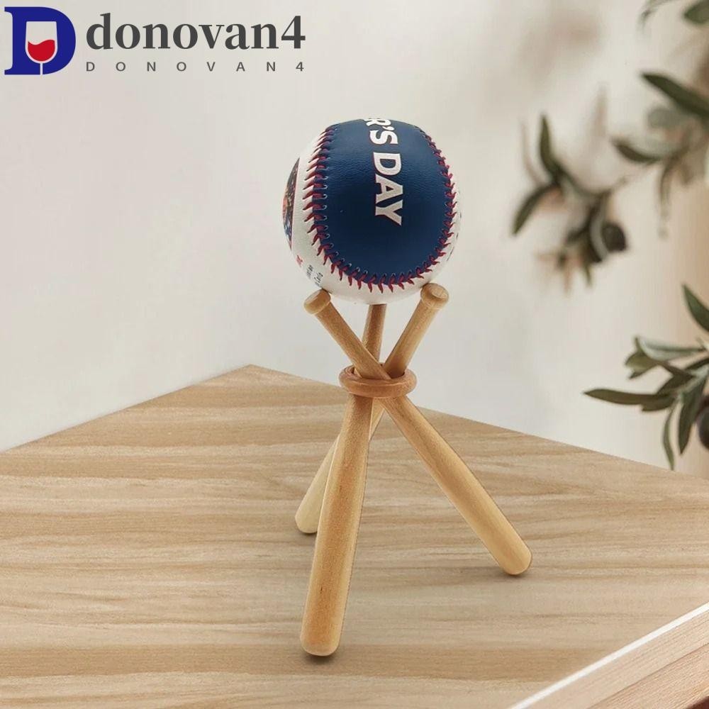 DONOVAN棒球棒持有人,易於安裝存放架棒球展示架,蝙蝠形狀展覽迷你棒球支撐支架桌面裝飾