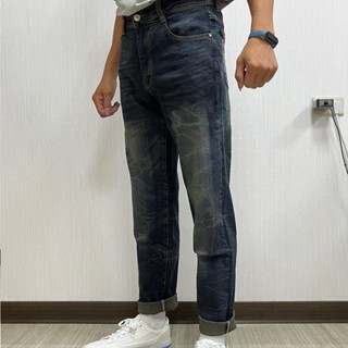 【牛仔生活系列】BSCO 舒適直筒褲 MIT 個性刷色牛仔長褲 臺灣製造彈力牛仔長褲 舒適直筒褲5141