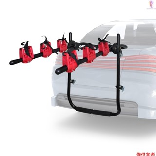 【易途】後備箱安裝自行車架支撐 3 輛自行車重型汽車後自行車架行李架相容卡車 SUV 小型貨車
