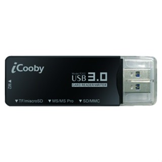iCooby R202 USB3.0迷你讀卡機(黑) 酷弟3C