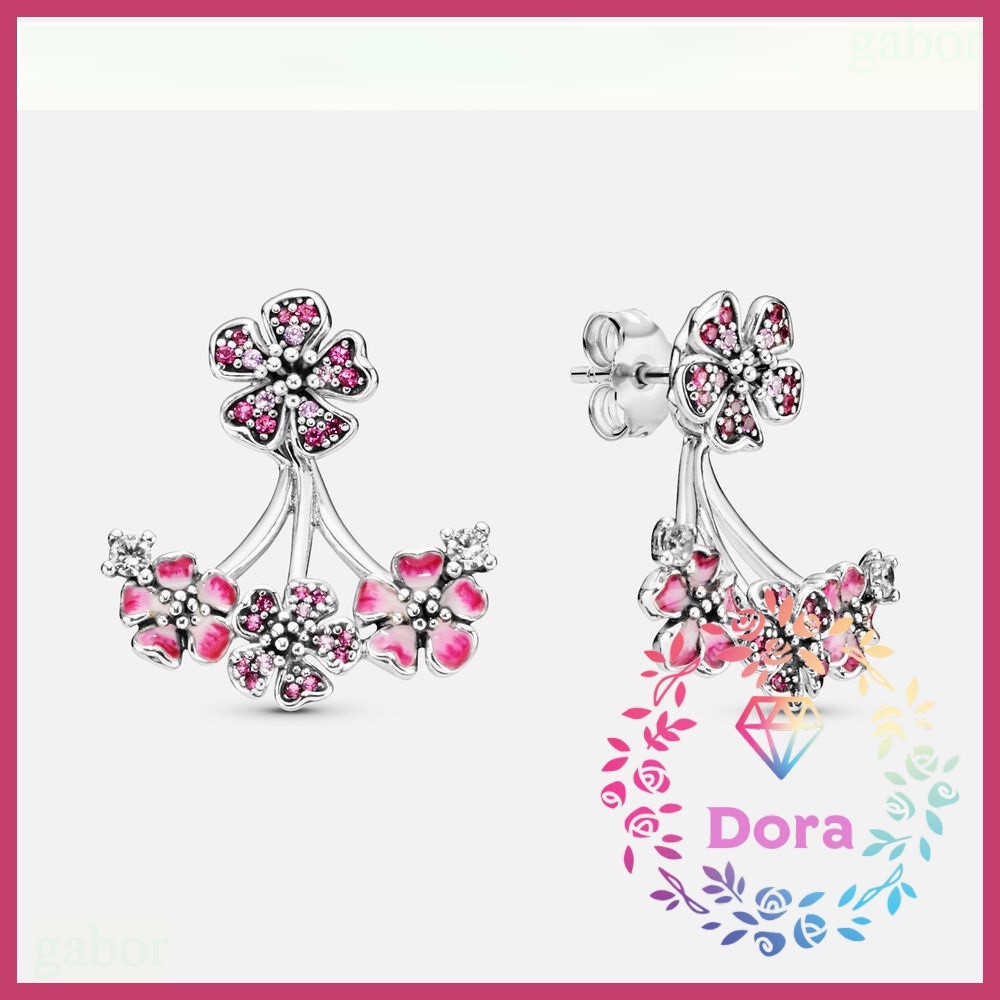 Dora Shop❤ 粉色桃花耳釘  S925 個性 情人節 禮物 朵拉298113NCCMX