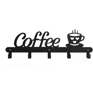 1 件壁掛式金屬咖啡杯架,壁掛式咖啡杯架,咖啡杯架壁鉤,衣帽鉤,衣架