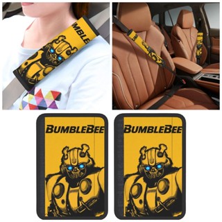 TRANSFORMERS 變形金剛 2 件裝汽車座套安全帶肩墊安全帶黑色氯丁橡膠汽車安全帶護肩