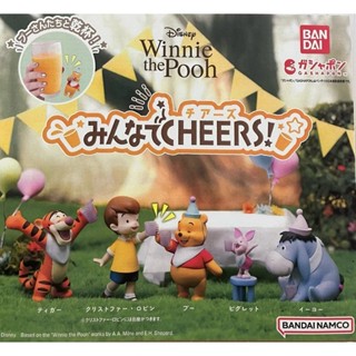 現貨 日本 Bandai 萬代 小熊維尼慶祝公仔 CHEERS 扭蛋 模型 公仔 跳跳虎 小豬 派對系列 富士通販