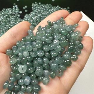 宏雲Hongyun-jf-(5pcs)- 玉翡翠A貨鼓珠算盤珠子多寶型玉石散件手鍊項鍊配件散珠批發