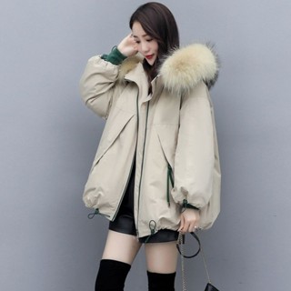 愛依依 風衣外套 棉衣外套 防風外套 連帽外套 中大尺碼 S-2XL新款小個子派克服款羽絨棉衣棉厚棉襖外套-1263.