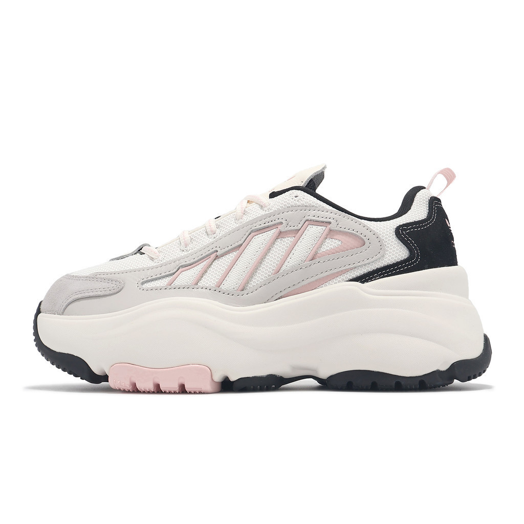 adidas 休閒鞋 Ozgaia W 女鞋 白 灰 粉 老爹鞋 厚底增高 復古 愛迪達 [ACS] IH3397