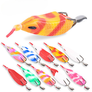 【TTFF】路亞餌仿生浮水改裝毒蟾橡膠亮片雷蛙9.5cm/16g盒裝漁具黑魚現貨漁具批發