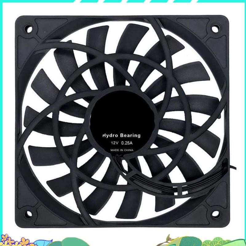 靜音 120mm 12cm PWM 冷卻風扇超薄 12mm,全新 120X120X12mm DC 12V 0.25A 1