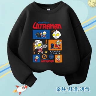 【限時特賣】男童上衣 男大 男童連帽衫兒童2025ultraman新款長袖上衣兒童迪加賽文童裝帥氣秋裝兒童上衣 男童衣服