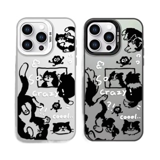 適用於搞怪奶牛貓情侶手機殼iPhone15Promax原創磁吸款12蘋果16邊牧華為mate60Pro高階感p70小米1