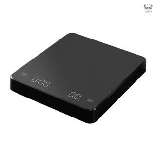電子秤 CK2150 電子咖啡秤 LED顯示屏 帶計時功能（內建鋰電池）耐高溫 最大稱重3000g 黑色