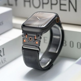 機械感 泰坦米蘭磁吸錶帶 適用於 Apple Watch 12-11-10-SE3 44/45/49MM 42/46MM