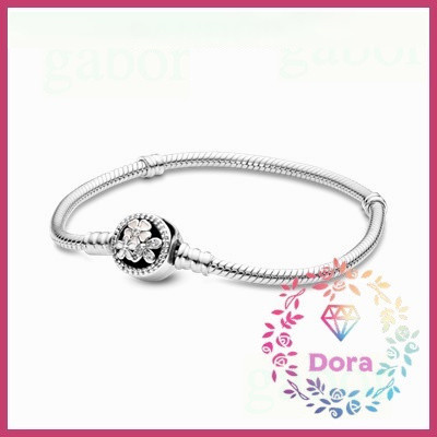 Dora Shop❤ Moments 花扣蛇鏈手鍊  S925 個性 情人節 禮物 朵拉590744CZ