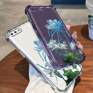 【防震】iPhone 7 8 6 6s plus TPU 手機殼花卉圖案高階透明軟殼