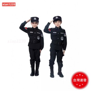 現+出 萬聖節服飾 兒童警察服 特警衣服套 裝警服特種兵玩具警裝備全套小軍裝演出服✨