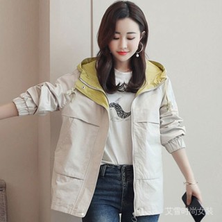 [雙層有裡]2024外套女ins百搭潮休閒韓版風衣短款寬鬆上衣洋氣 PENQ
