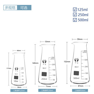 🌈「學校專用」科學教具 玻璃儀器 玻璃三角燒杯 帶刻度酒壺溫酒器量酒器
