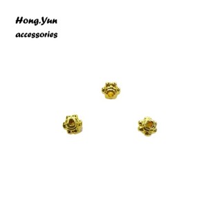 宏雲Hongyun-ls-（1pcs）- 18k保色光面立體愛心皇冠隔珠 diy手工飾品配件項鍊手鍊隔片材料