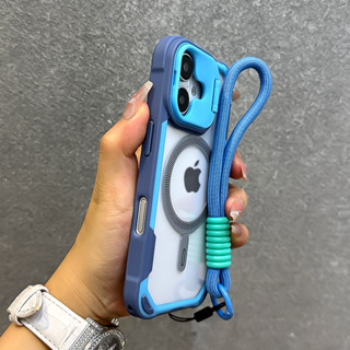 鏡頭支架 磁吸無線充 軍規四角防摔殼 適用於 蘋果i16 iPhone 15 14 13 12 Pro max 手機殼