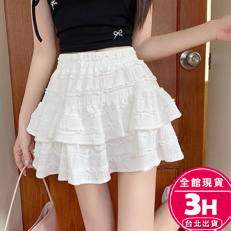 【梨卡】隔日到貨 女裝 短裙 半身裙 性感半身裙 高腰芭蕾褲裙 鬆緊蛋糕蓬蓬裙 辣妹a字短裙 GA502【現貨24H】