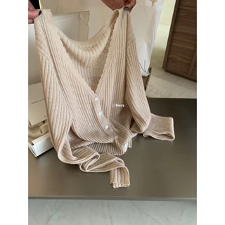 現貨> Hers 夢想攝影首爾家 | 韓流味～花邊抗條針織開衫（4色） 外套 開衫外套 H9613#