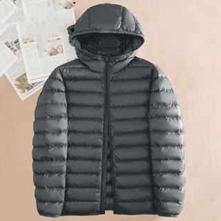 c1016--薄款連帽羽絨棉服男新款冬季輕薄休閒男士輕便保暖棉衣外套潮男必備店主推薦款