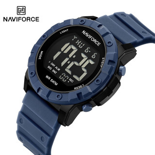 Naviforce NF7110 男士數字手錶男士電子豪華日期運動手錶運動戶外夜光男士 5ATM 防水手錶