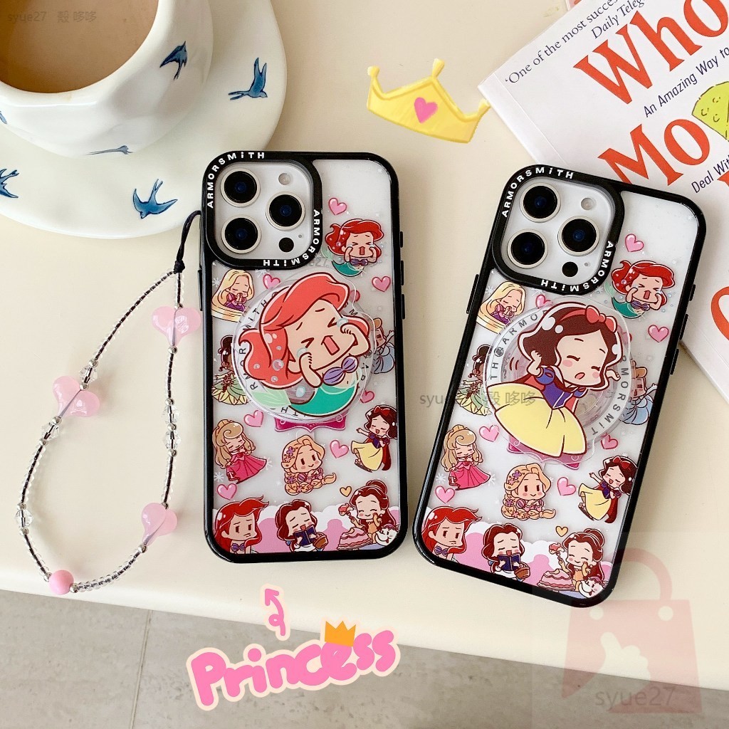 迪斯尼公主 磁吸手機殼 iPhone手機殼 保護殼 防摔手機殼 iPhone16 15 14 13 12 Pro Max