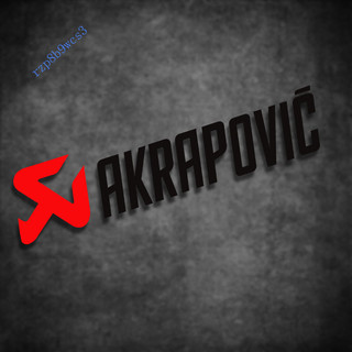 汽車貼紙 AKRAPOVIC 天蠍 改裝排氣管 摩托車貼紙 車身防水反光貼字母