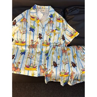 【Phell】卡通玩具總動員條紋網紅可愛睡衣女夏天家居服2024新款短袖褲套裝 學生 辦公 送禮 爆款