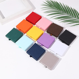 10 * 10 * 2 釐米抽屜式珠寶禮品盒海綿填充紙板禮品包裝套裝方形牛皮紙盒項鍊手鍊耳環戒指吊墜首飾收納展示